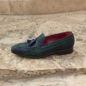 Men's Loafer Leather Shoes Wide Plus Size Green Blue 2680