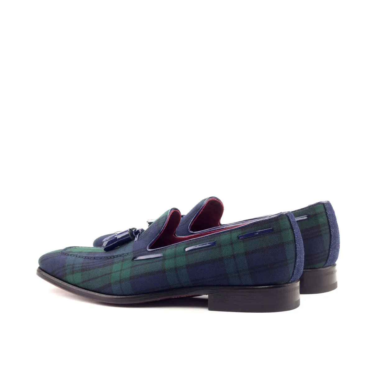 Men's Loafer Leather Shoes Wide Plus Size Green Blue 2680
