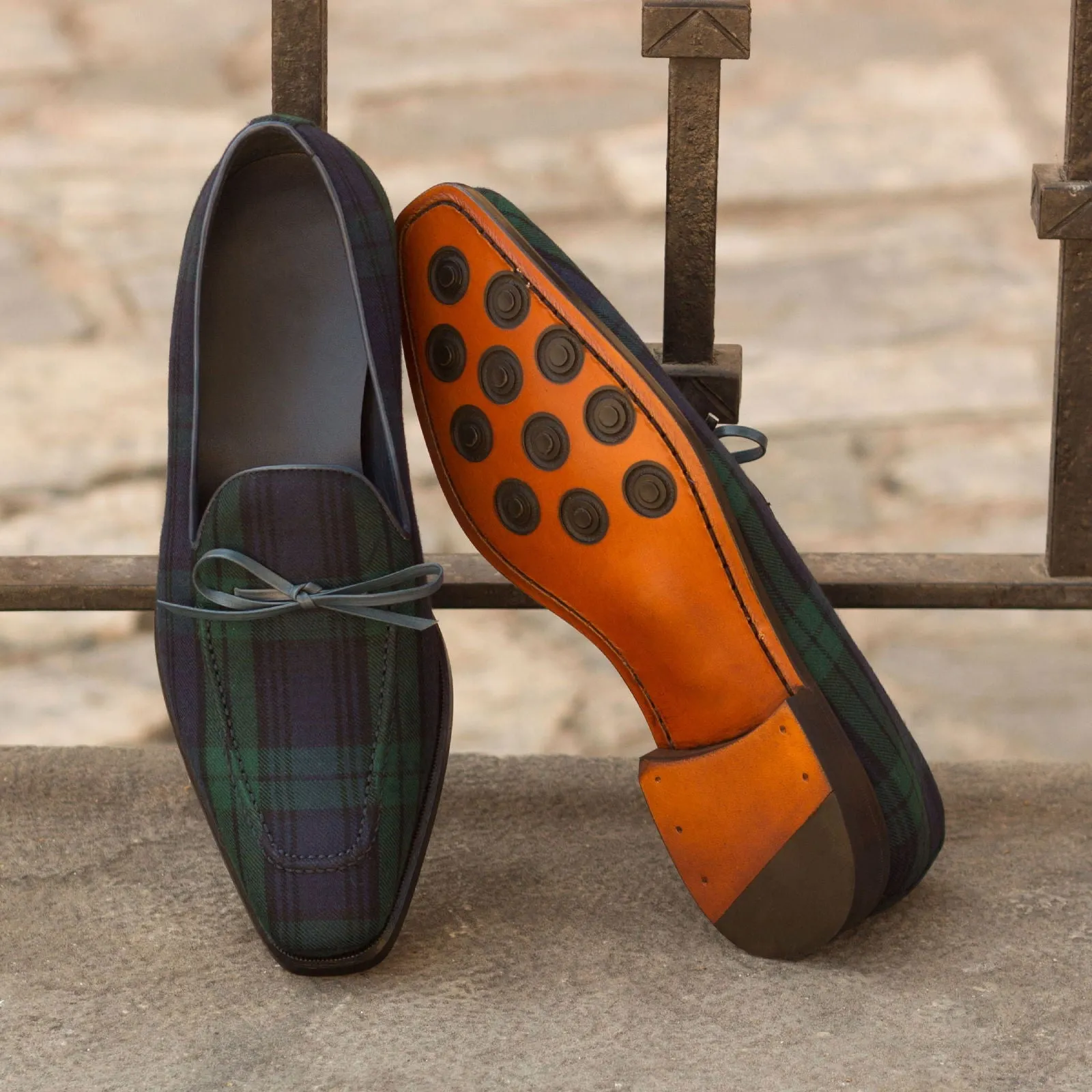 Men's Loafer Leather Shoes Wide Plus Size Green Blue 2957