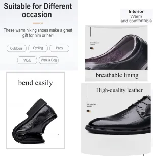 Men's Oxfords Dress Shoes,Leather Business Casual Pointed Toe Breathable Dress Shoes,Non-Slip Breathable Leather Shoes. (Brown,8)