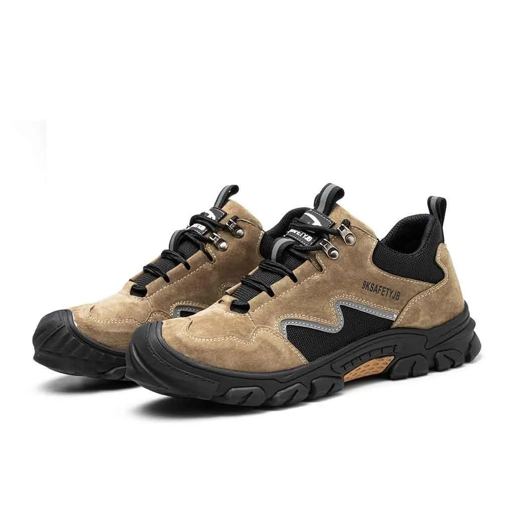 Men's Steel Toe Leather Boots - Slip Resistant | B209