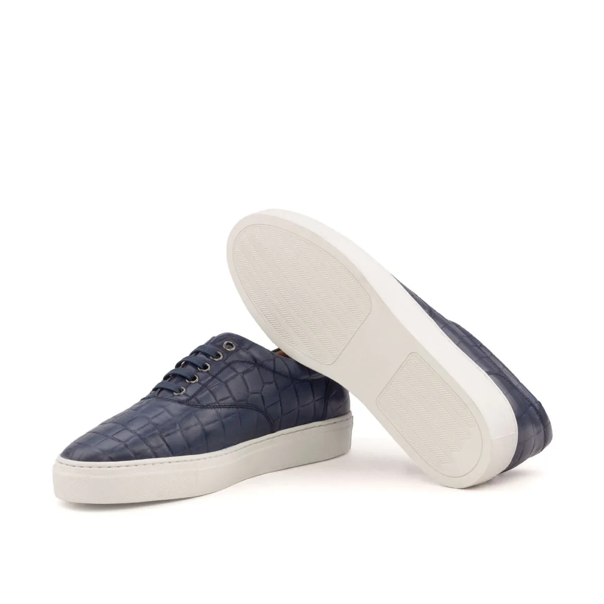 Men's Top Sider Leather Sneakers Wide Plus Size Navy 2600