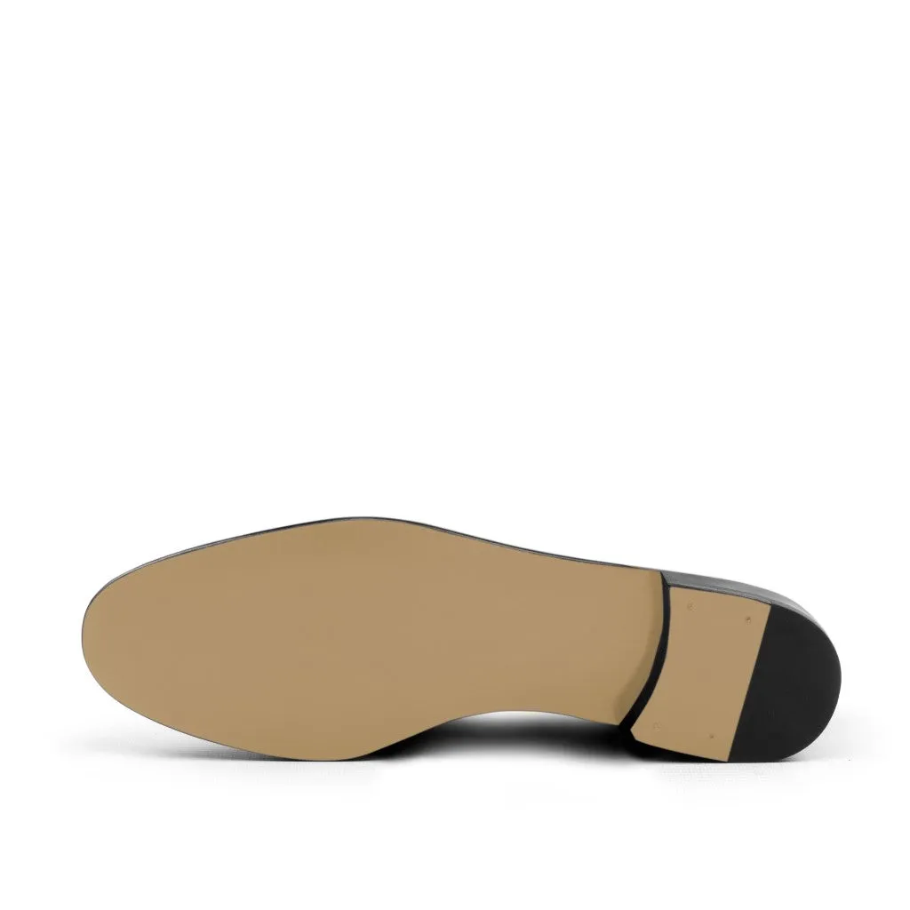 Men's Wellington Leather Slippers Wide Plus Size Brown Green 3108