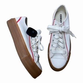 Non Marking Rubber Shoes Sneakers By Converse In Red & White, Size:9