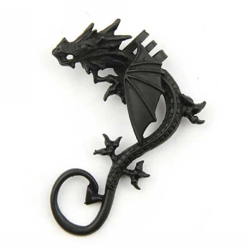 Metal Punk Gothic Dragon Cuff Earring Left Ear