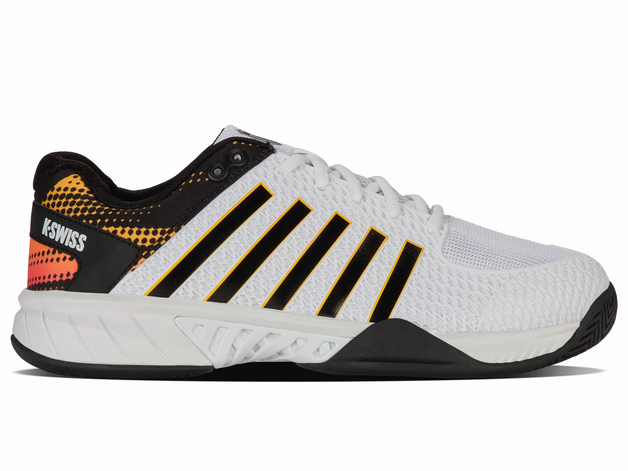 07291-138-W | EXPRESS LIGHT PICKLEBALL-2E | WHITE/DAFFODIL Heel Safe Island Vibe