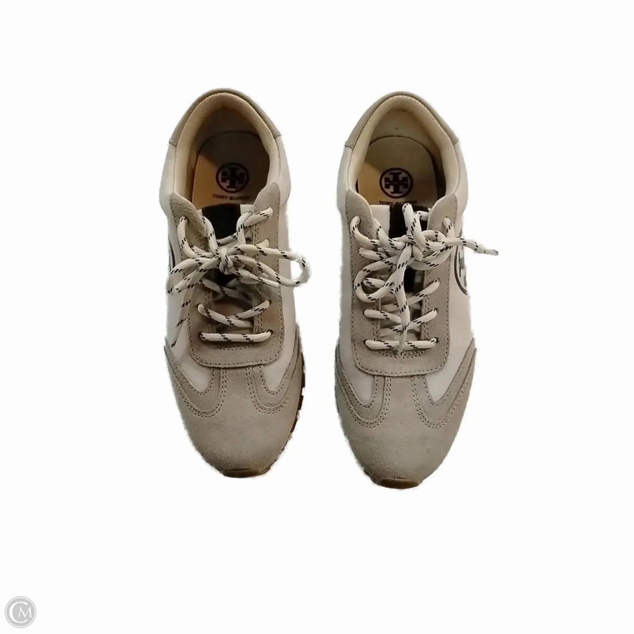 Non Toxic Fabric Shoes Sneakers By Tory Burch In Tan, Size: 7