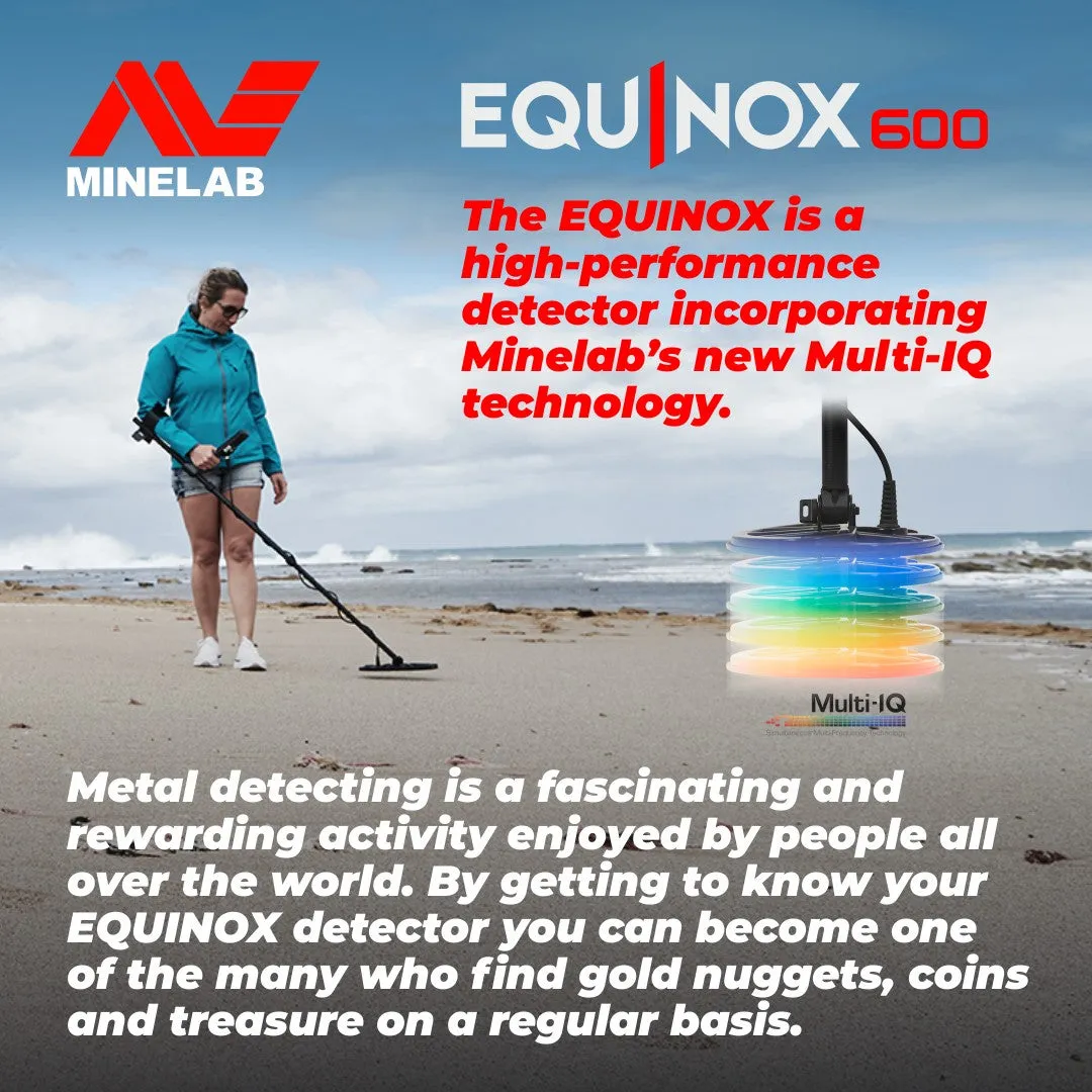 Minelab EQUINOX 600 Multi-Purpose Metal Detector (3720-0001)