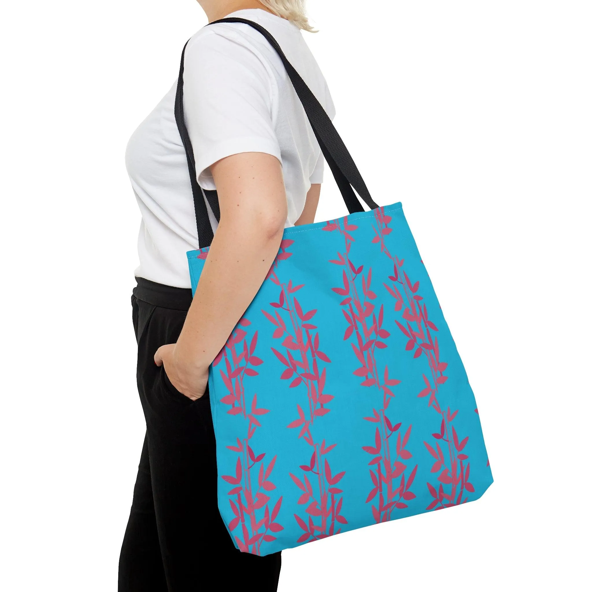Miniaday Designs Teal Bamboo Tote Bag