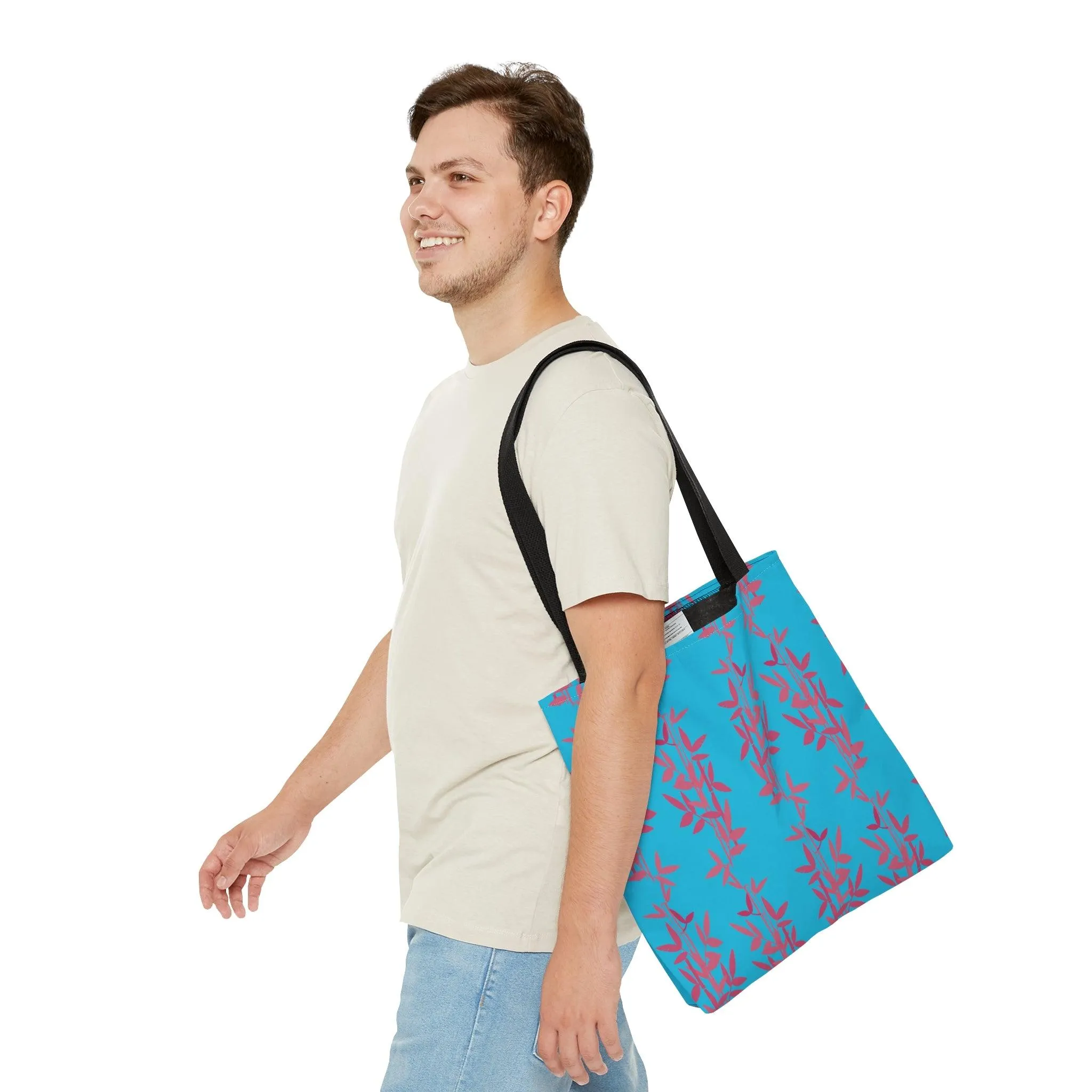 Miniaday Designs Teal Bamboo Tote Bag
