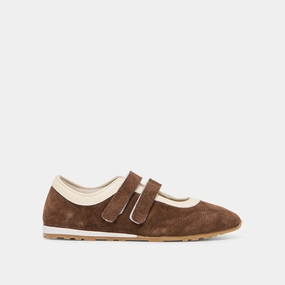 Chic Comfort Shoes Breathable Cushion SWAN SNEAKERS DK BROWN SUEDE