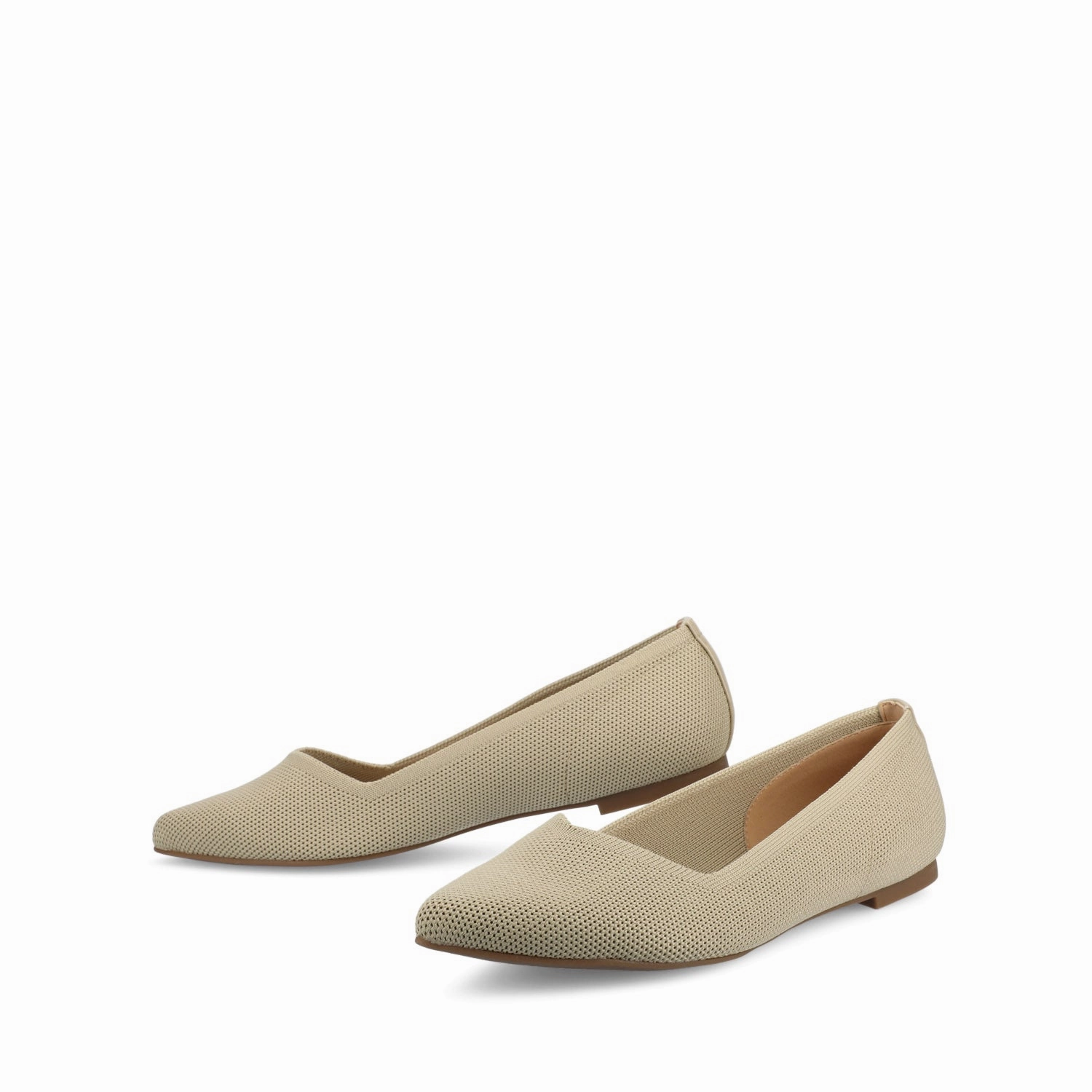 MINNAH BALLET FLATS IN KNIT FABRIC Dress Friendly suede upper