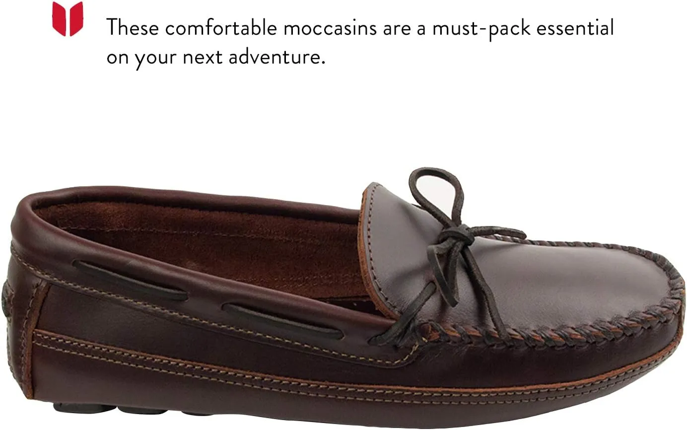 Minnetonka Men's Double Bottom Cowhide Moccasin