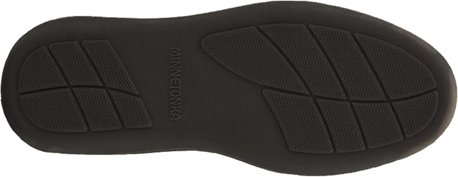 Minnetonka Men's Sheepskin Hardsole Moccasin Slippers