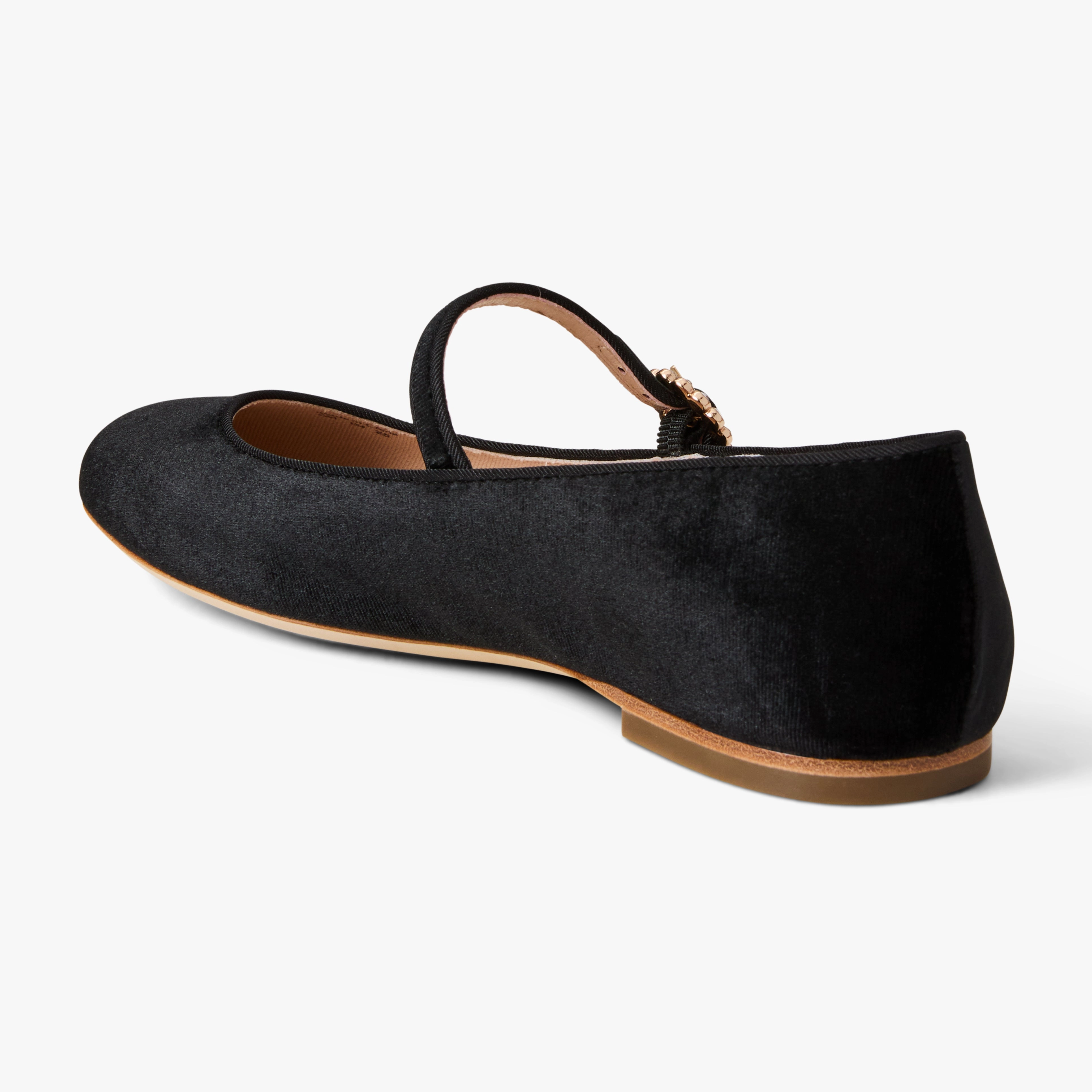 Mizzy Fabric Mary Jane Flat Smile Walk