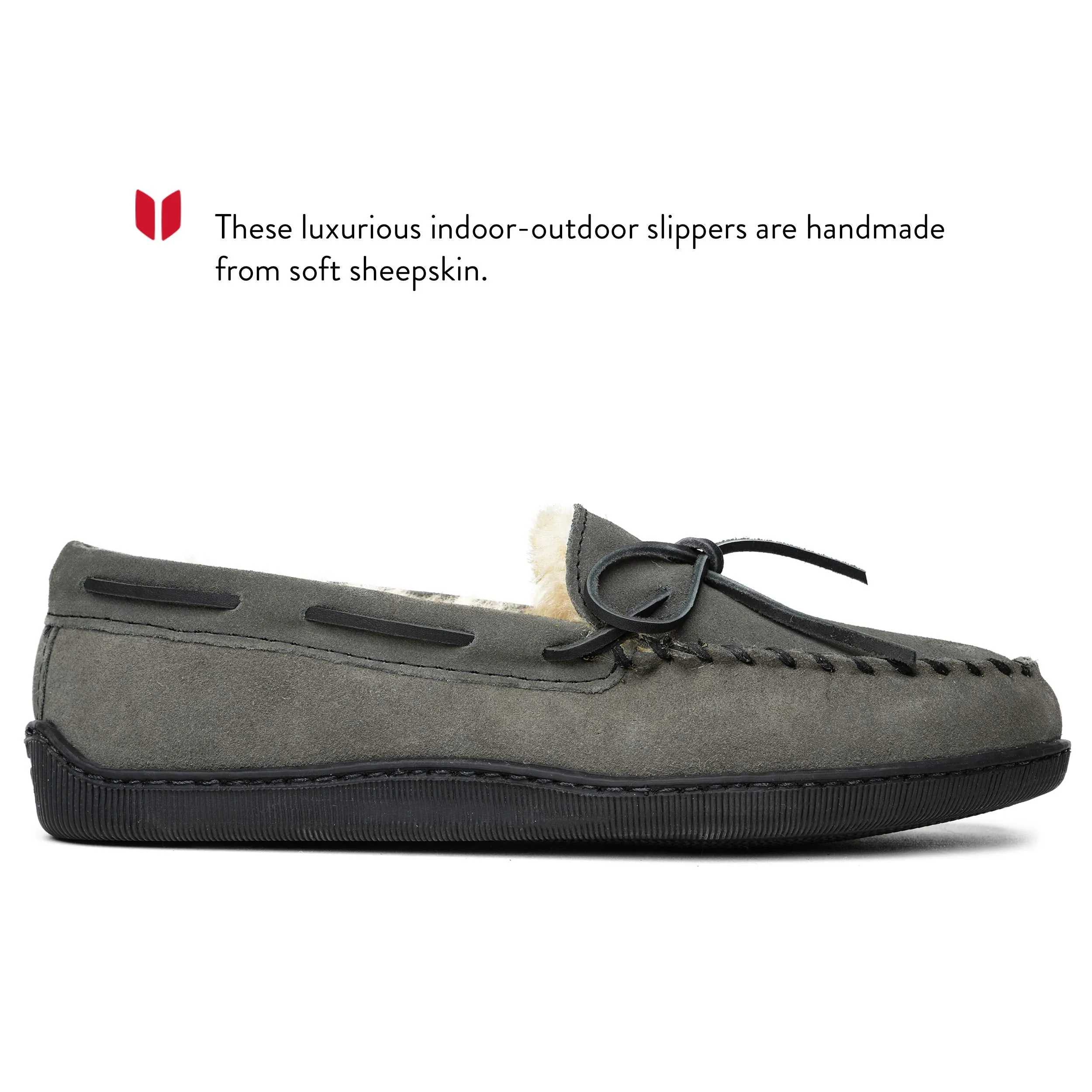 Moccasins Sheepskin Hardsole - Men