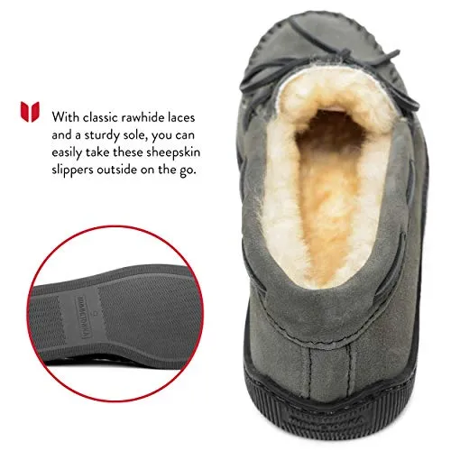 Moccasins Sheepskin Hardsole - Men