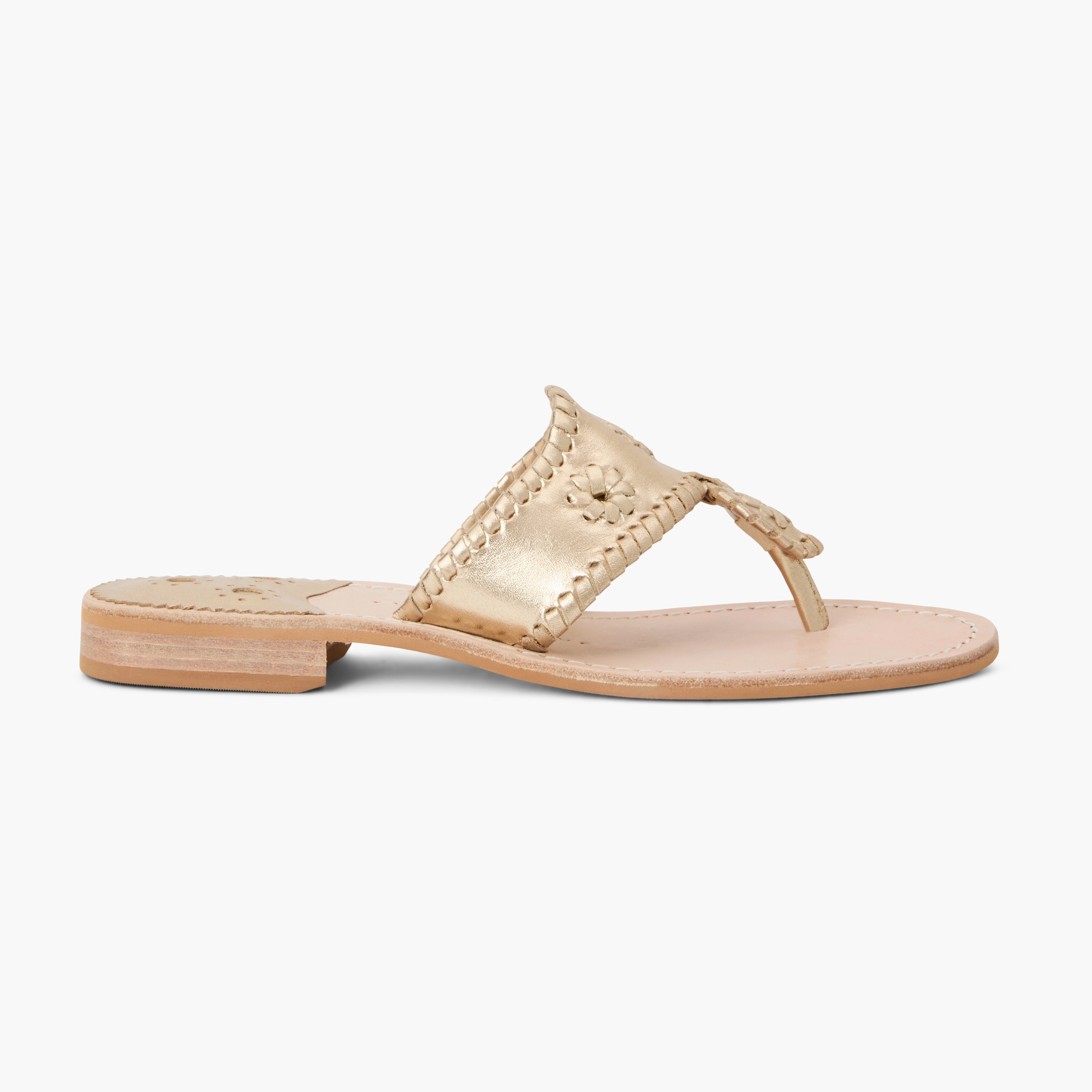 Thermoplastic Jacks Leather Flat Sandal