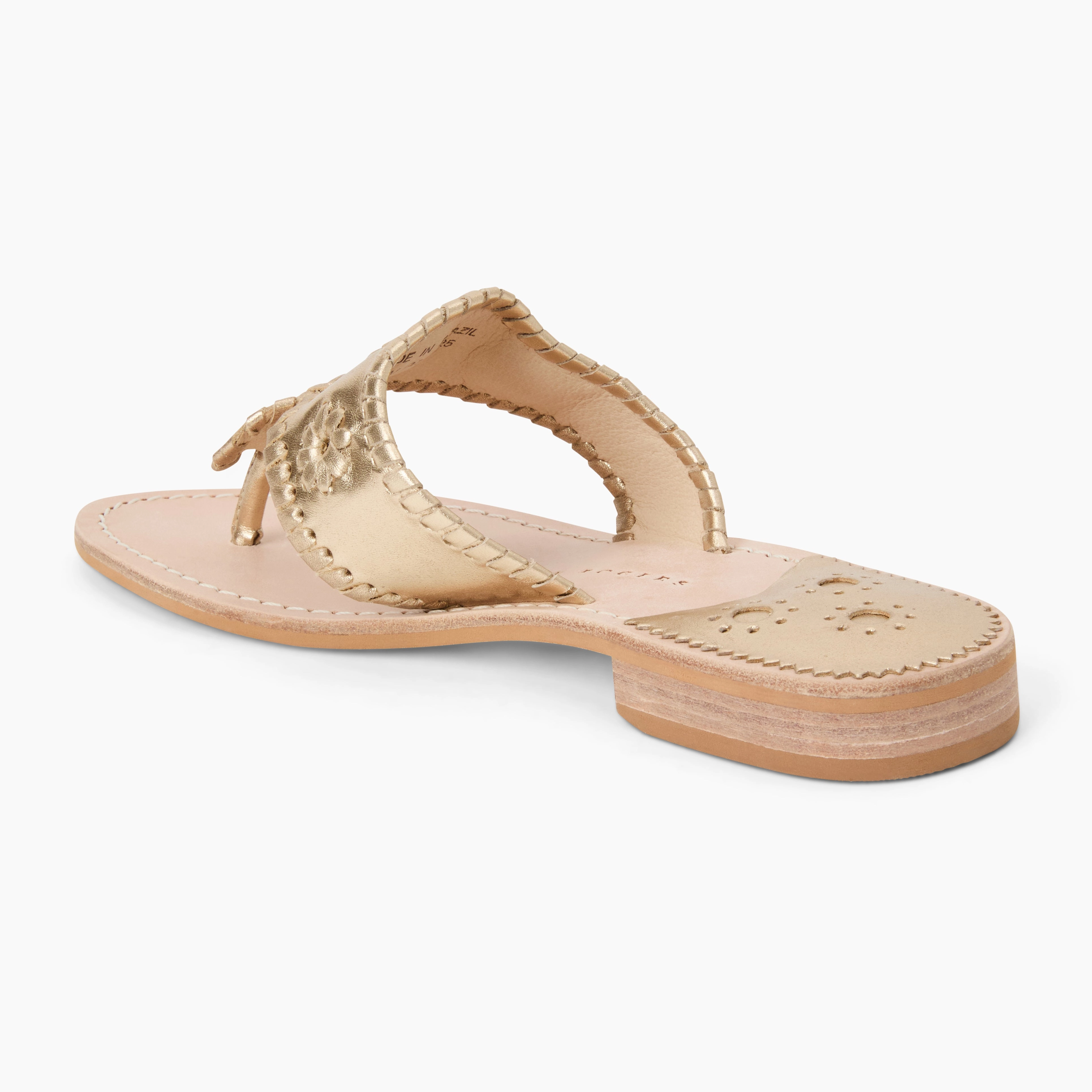 Jacks Leather Flat Sandal Everyday Footwear Comfy lining