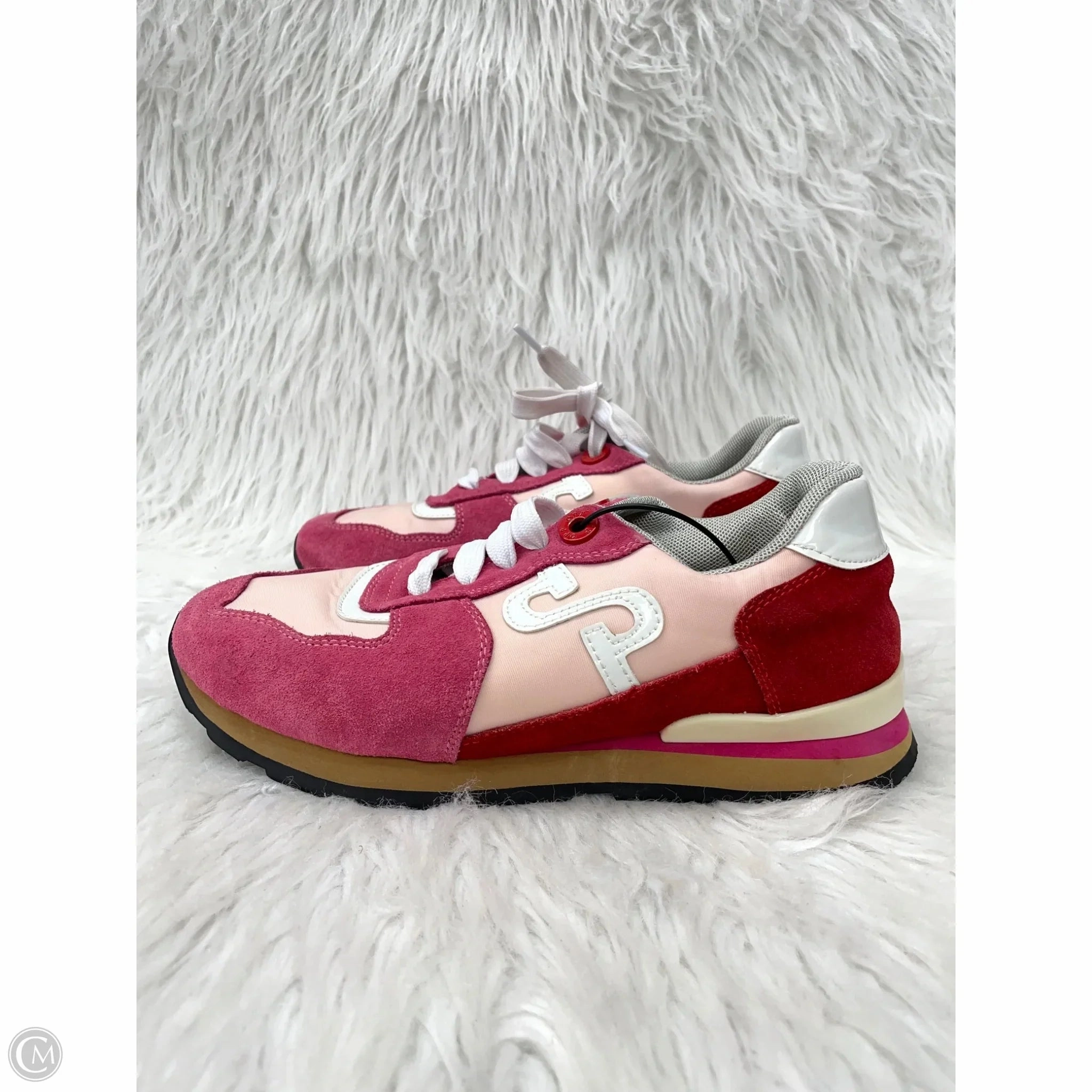 Shoes Sneakers By Clothes Mentor In Pink & White, Size: 6.5 Cushioned Footbed