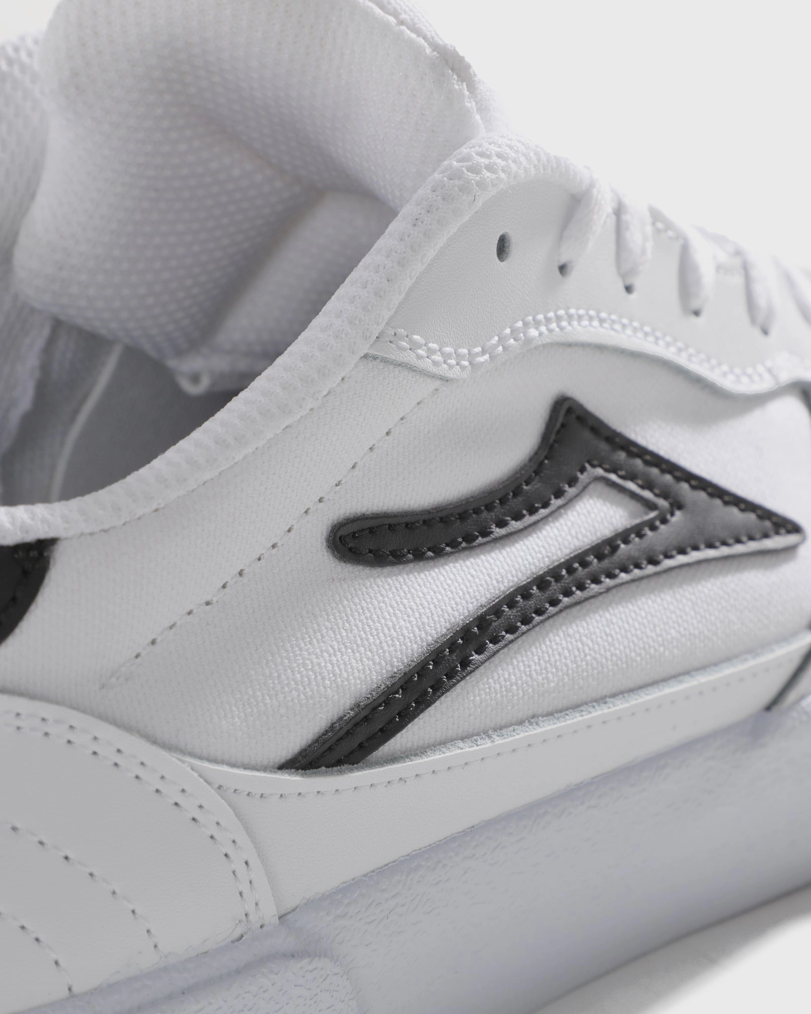 Cambridge - White Leather Action Fast Slip On Style