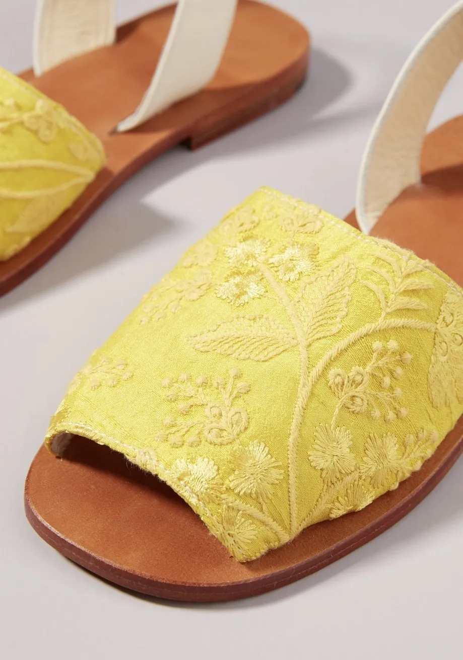 MOMO DESIGN X ANTHROPOLOGIE DESSA BACK SLING LEATHER SANDALS