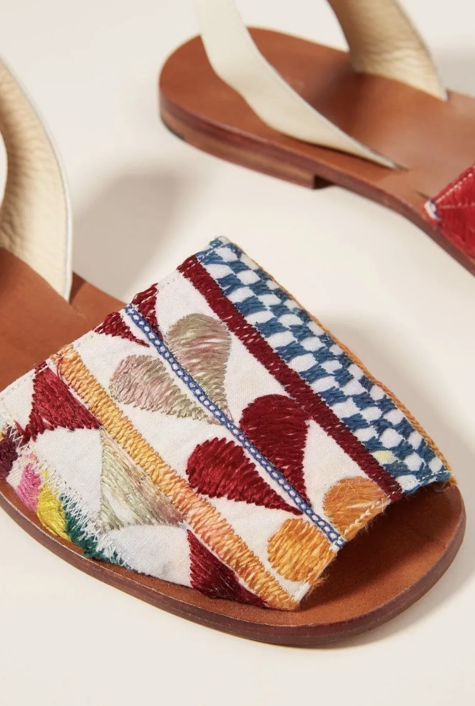 MOMO DESIGN X ANTHROPOLOGIE DESSA BACK SLING LEATHER SANDALS