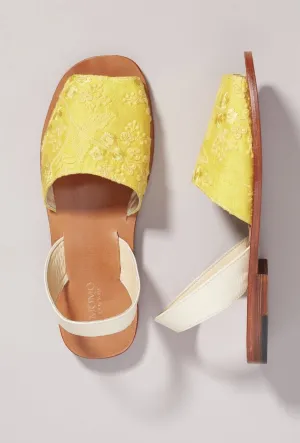 MOMO DESIGN X ANTHROPOLOGIE DESSA BACK SLING LEATHER SANDALS