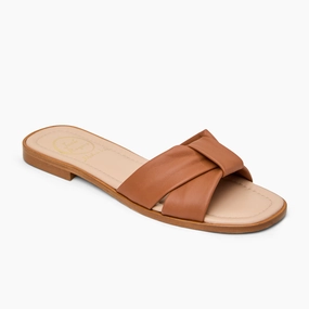Monica Italian Leather Slide Classic Flip-flops Cushioned