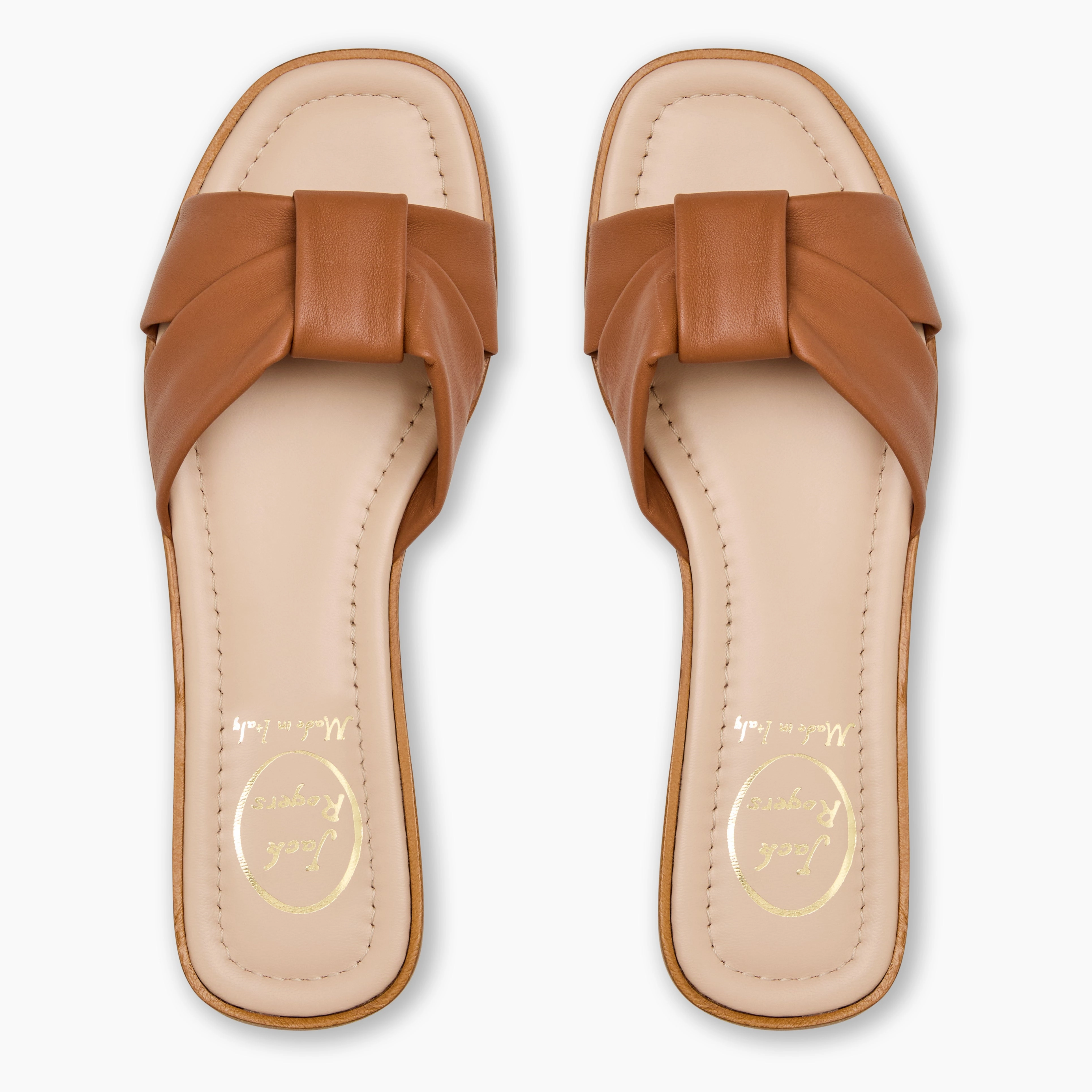 Monica Italian Leather Slide Stylish Casual Shoes Outdoor Travel
