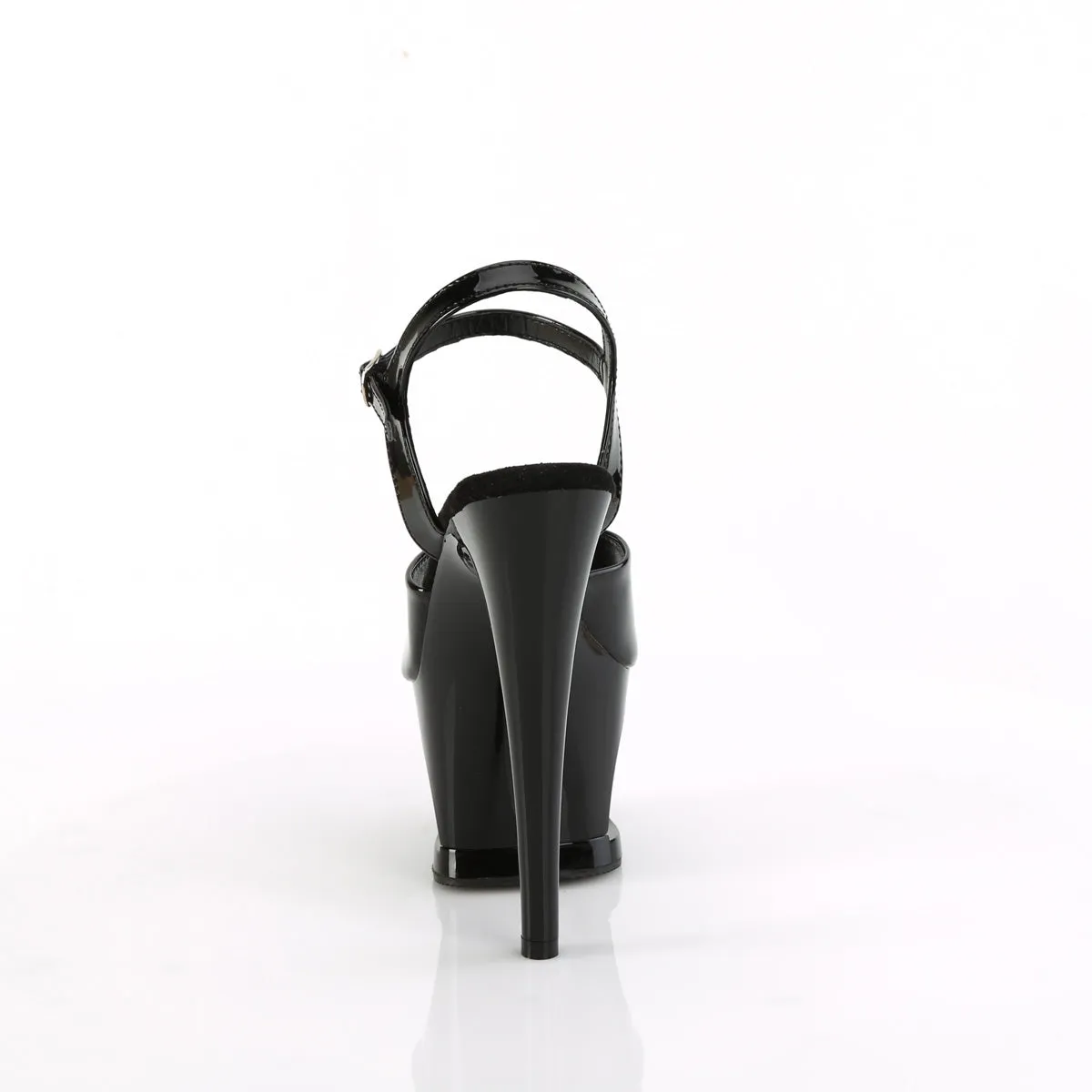 MOON-709H Pleaser Black Patent/Red Sexy Platform Shoes (Pole Dancing Heels)