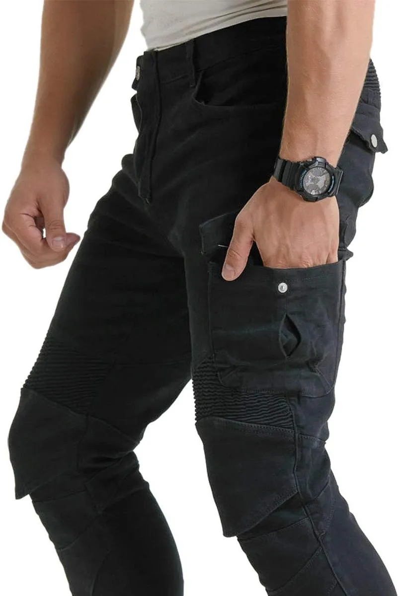 Motorcycle Jeans, Versatile Durable Motorcycle Pants for Men & Women Riding Pants Trousers with Kenn & Hip Armor Pads