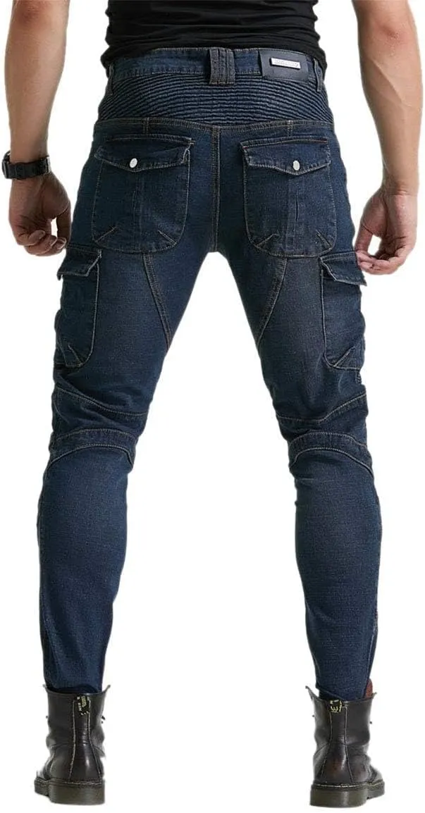 Motorcycle Jeans, Versatile Durable Motorcycle Pants for Men & Women Riding Pants Trousers with Kenn & Hip Armor Pads