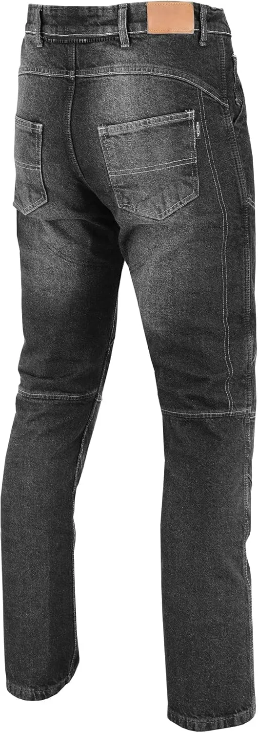 Motorcycle Kevlar Jeans ProtectiveMotorcycle Denim Jeans Pants Reinforced Hip and Knee Safety with CE Removable Armor