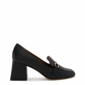 Superior Orthotic Friendly Design Vend?me Ambre black calfskin leather pumps