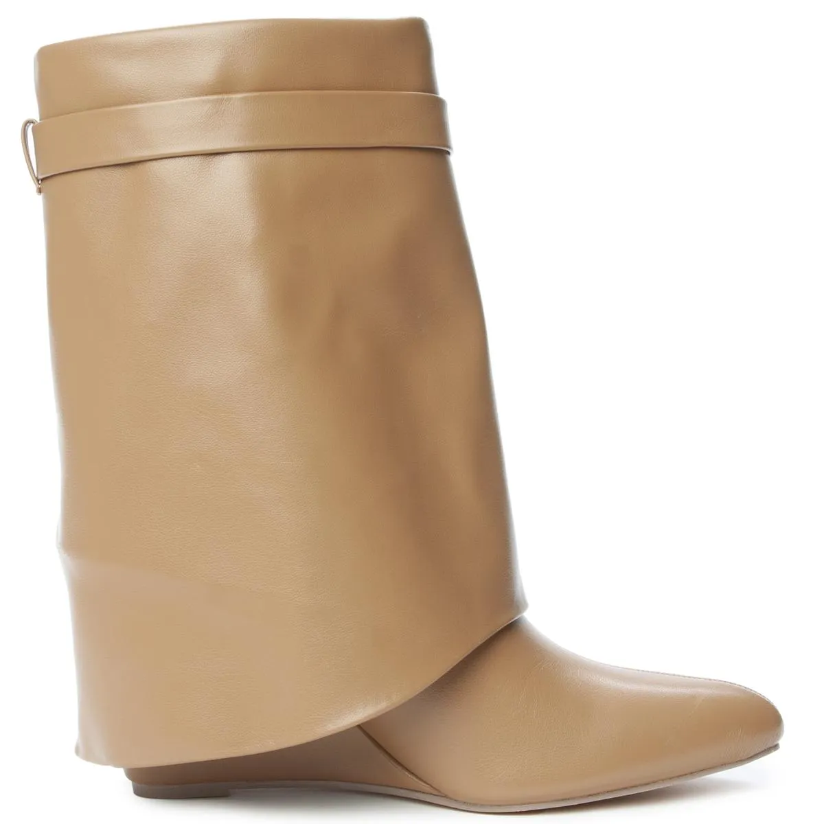 Mutto-2 Drape Mid-Calf Wedge Boot