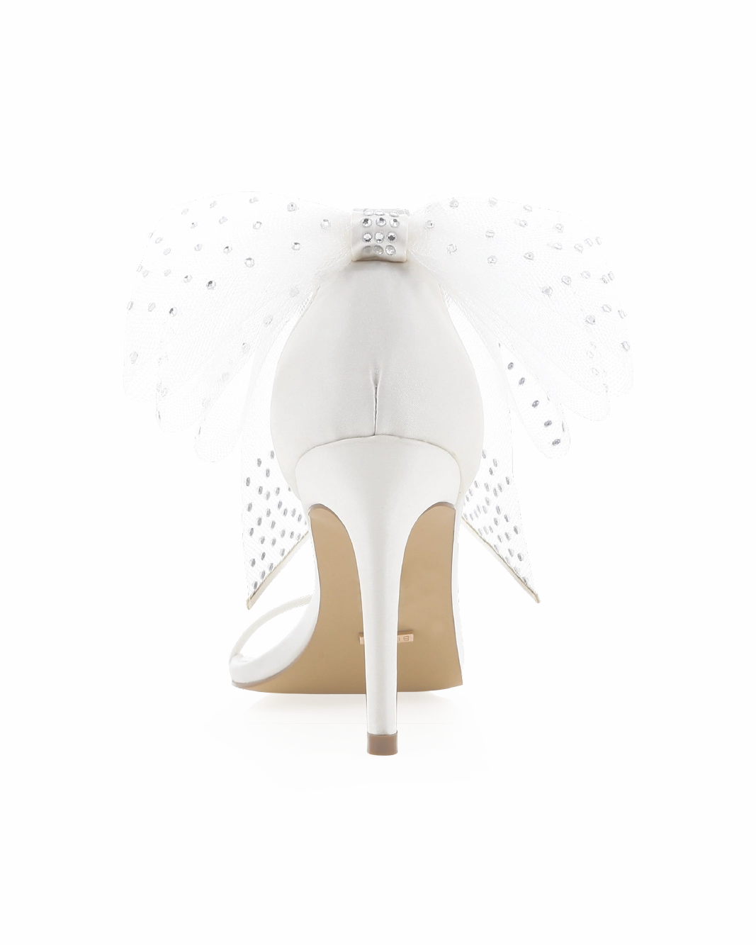Cutout Style Comfortable Dress Shoes NASHA - WHITE SATIN