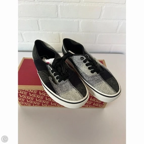 Gym workout Flexible Lining Shoes Sneakers By Vans In Black & Green, Size: 8