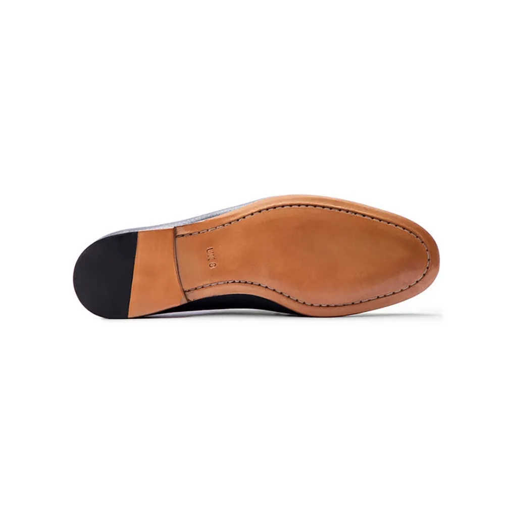 Navy Blue Milled Unlined Supersoft Penny Slipons