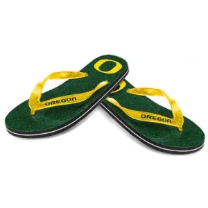 NCAA 2014 Womens Glitter Flip Flops Oregon Ducks