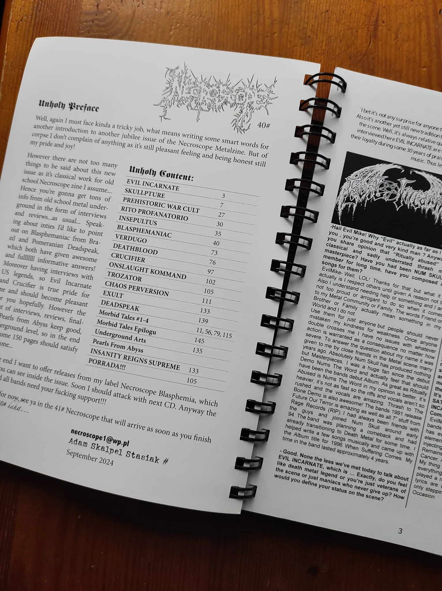 NECROSCOPE METALZINE #40