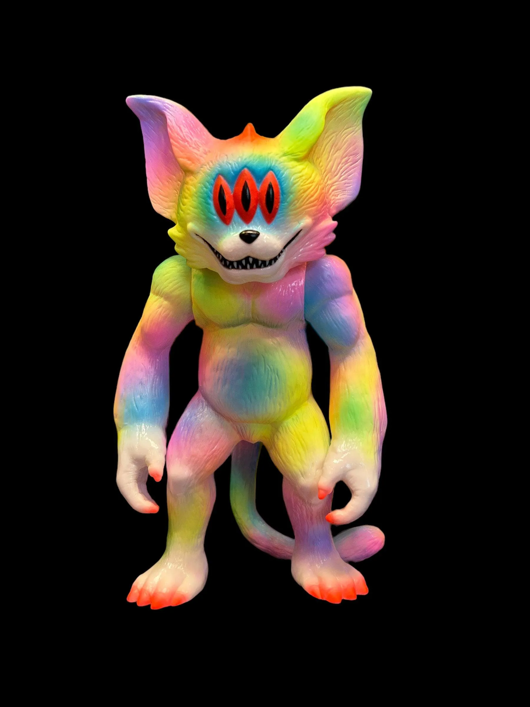 Neon Dream Violent Cat (Matte) by Art Junkie x Bubble Wrapp
