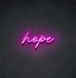 Neon Light Hope Sign - Embrace Positivity with Hope Neon Sign