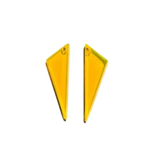 Neon Orange Handmade Earrings by Neon Love