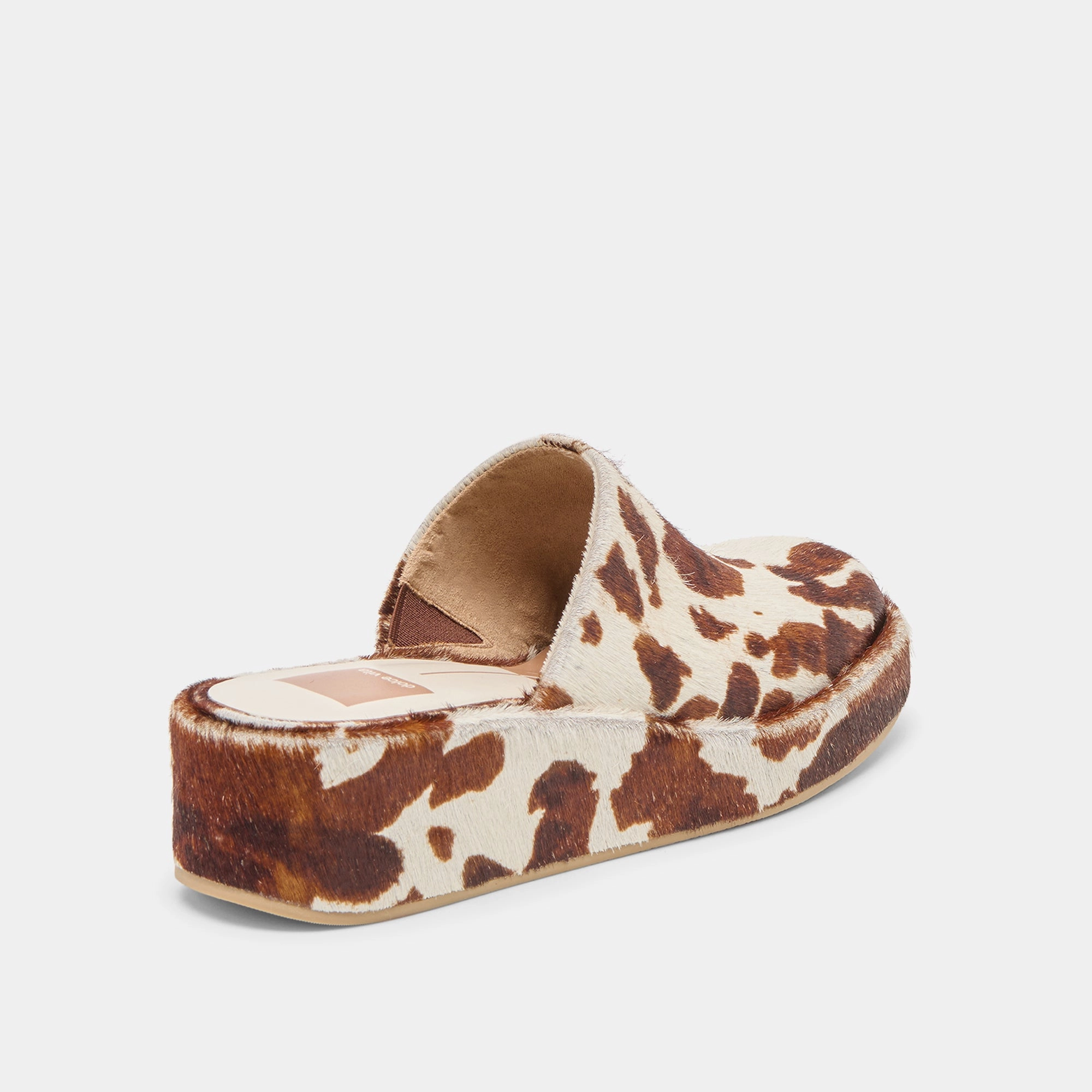 ROSITA FLATS COCOA TAURUS CALF HAIR Coral Path