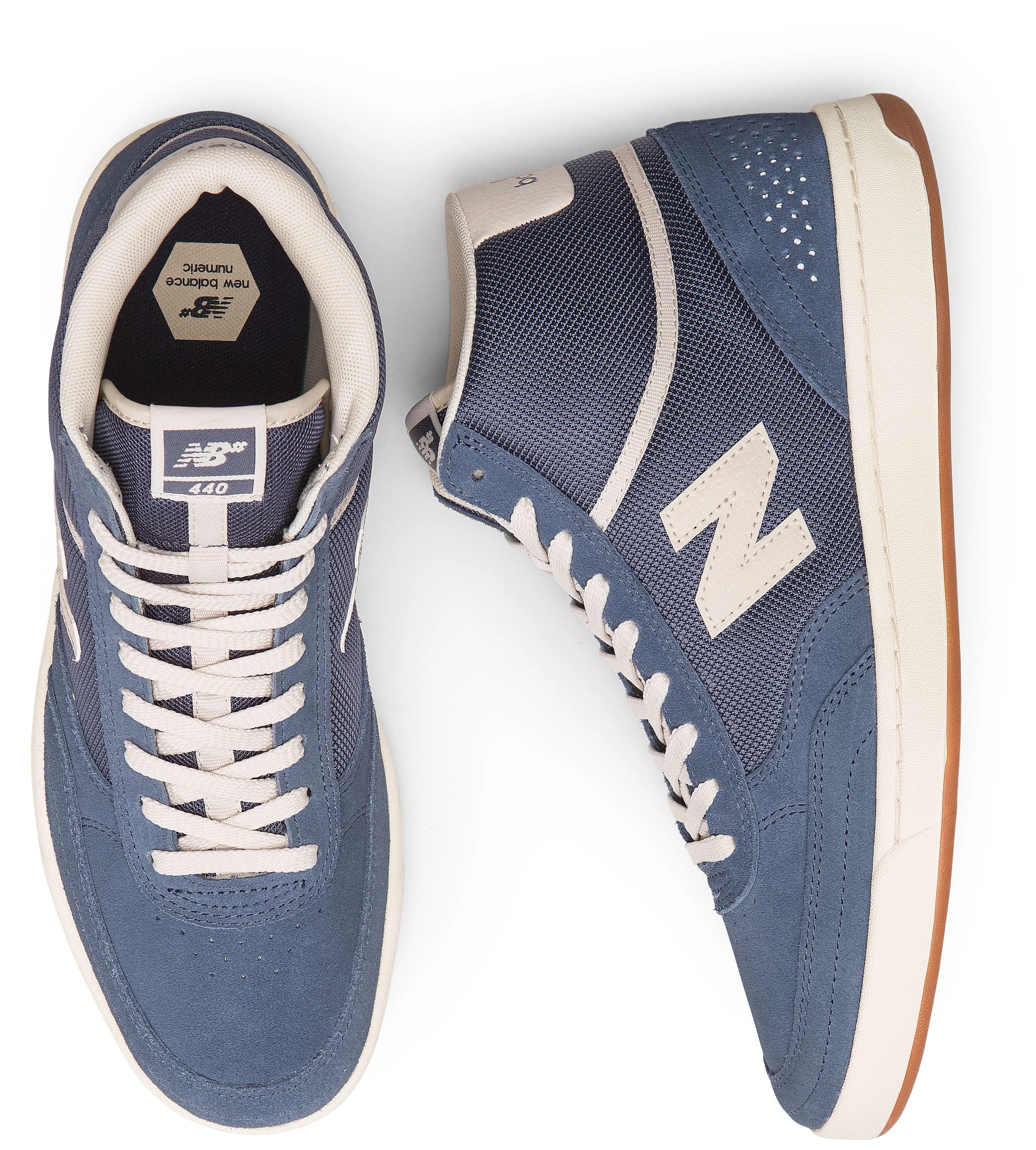 New Balance Numeric 440 High Skateboard Shoe - Slate Blue/White