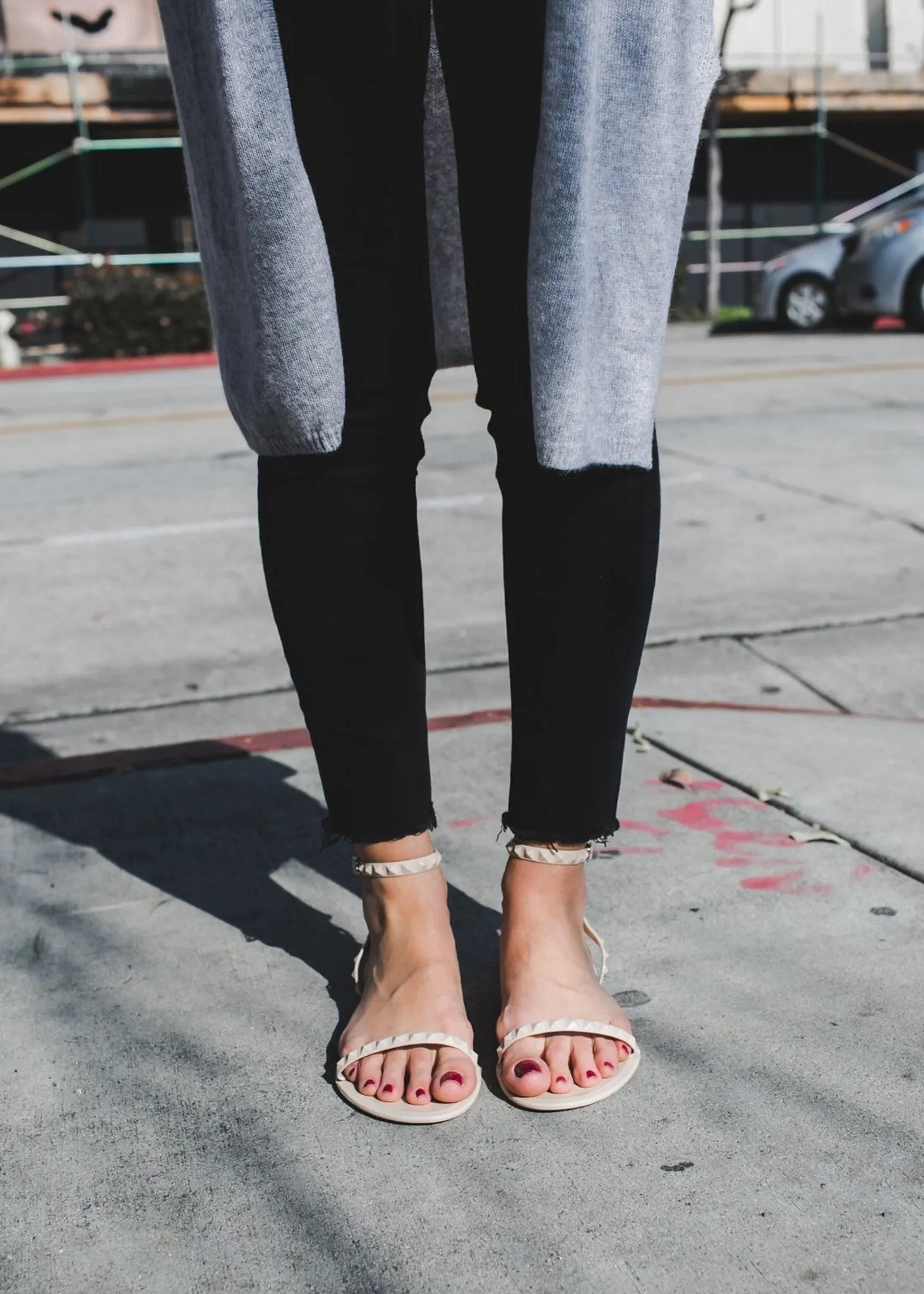**NEW** Women's Aria Shinny Nude Sandals