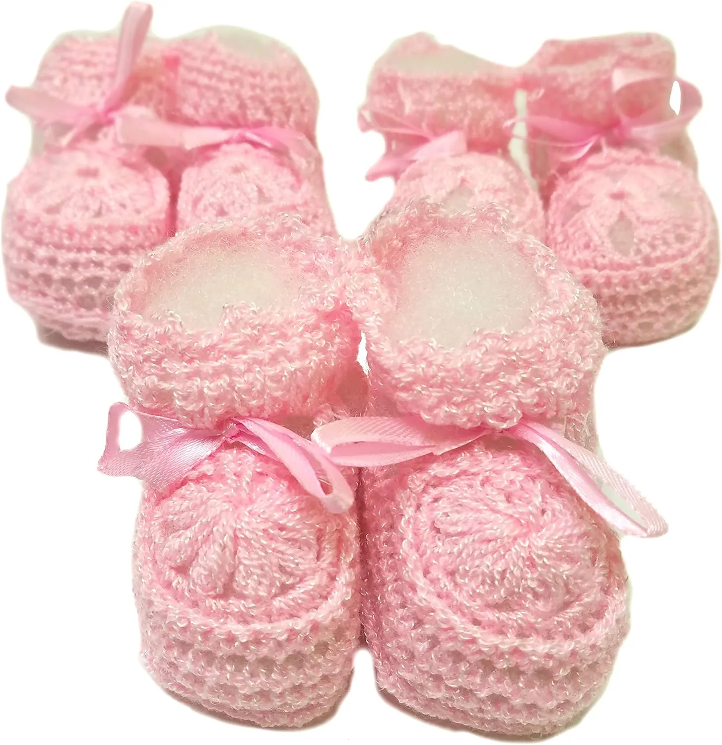 Newborn Baby Boy Girl Hand Crochet Booties