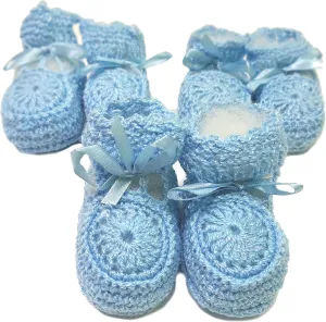 Newborn Baby Boy Girl Hand Crochet Booties