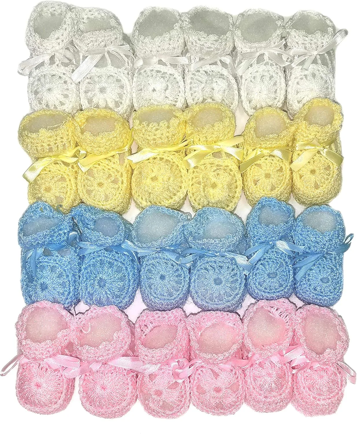 Newborn Baby Boy Girl Hand Crochet Booties